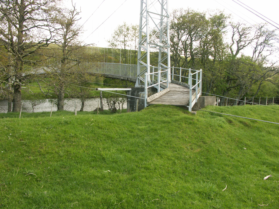 Foot Bridge over River Oykel, Brae Doune